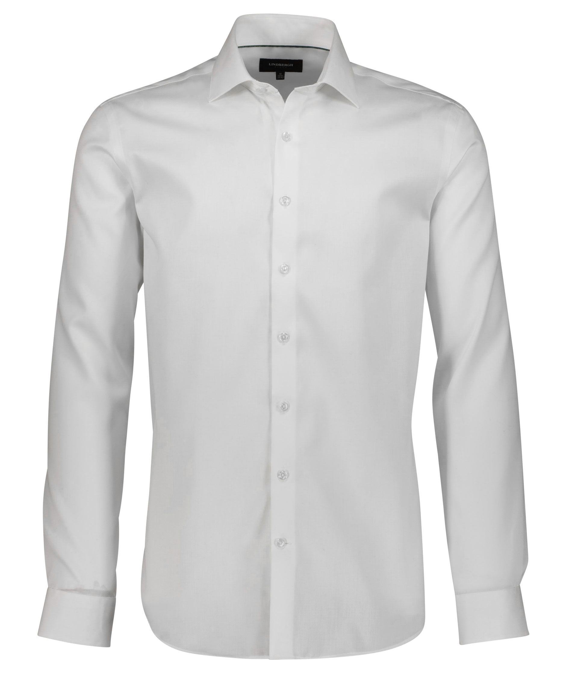 Lindbergh Fine Twill Modern fit skjorte, Hvid, Hvid, swatch