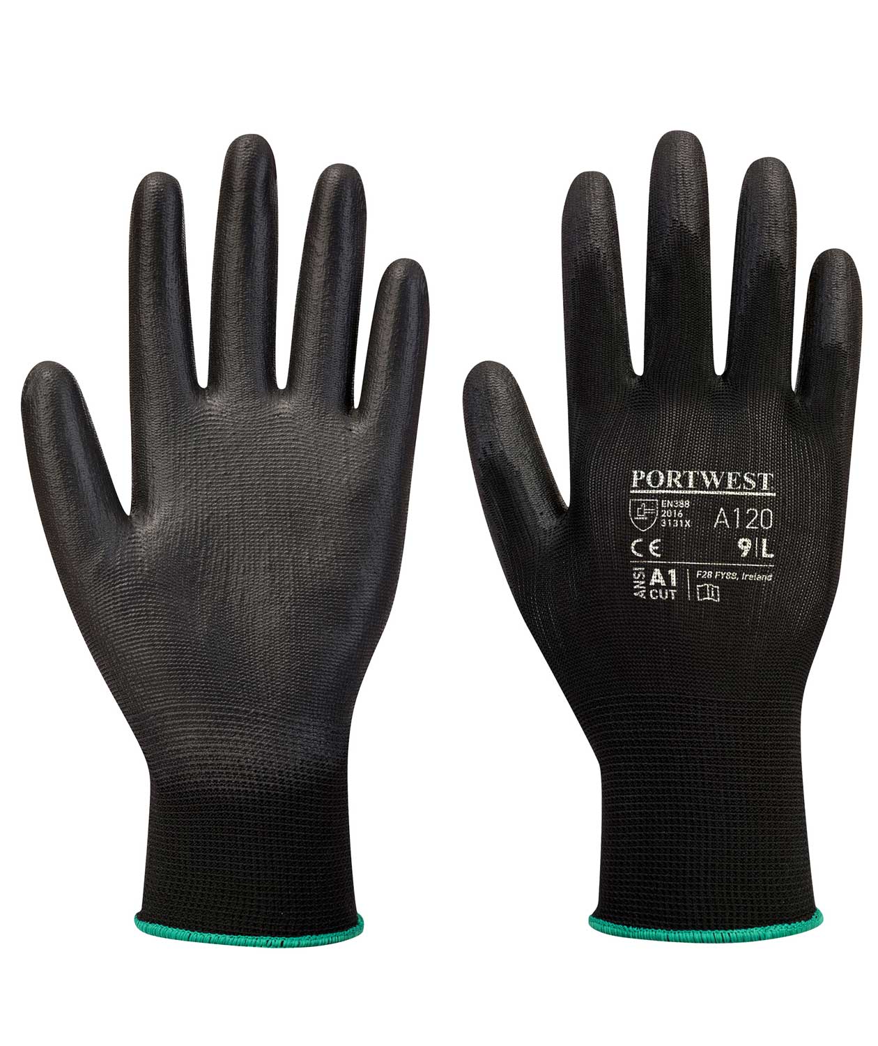 Portwest A120 arbetshandskar, Svart