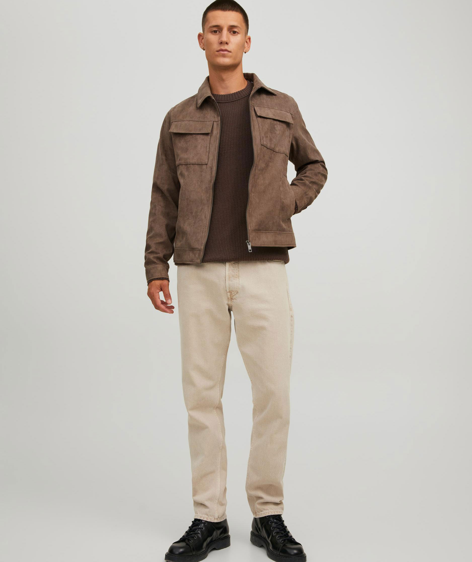 Jack & Jones JJEROCKY PAYTON imitert skinnjakke