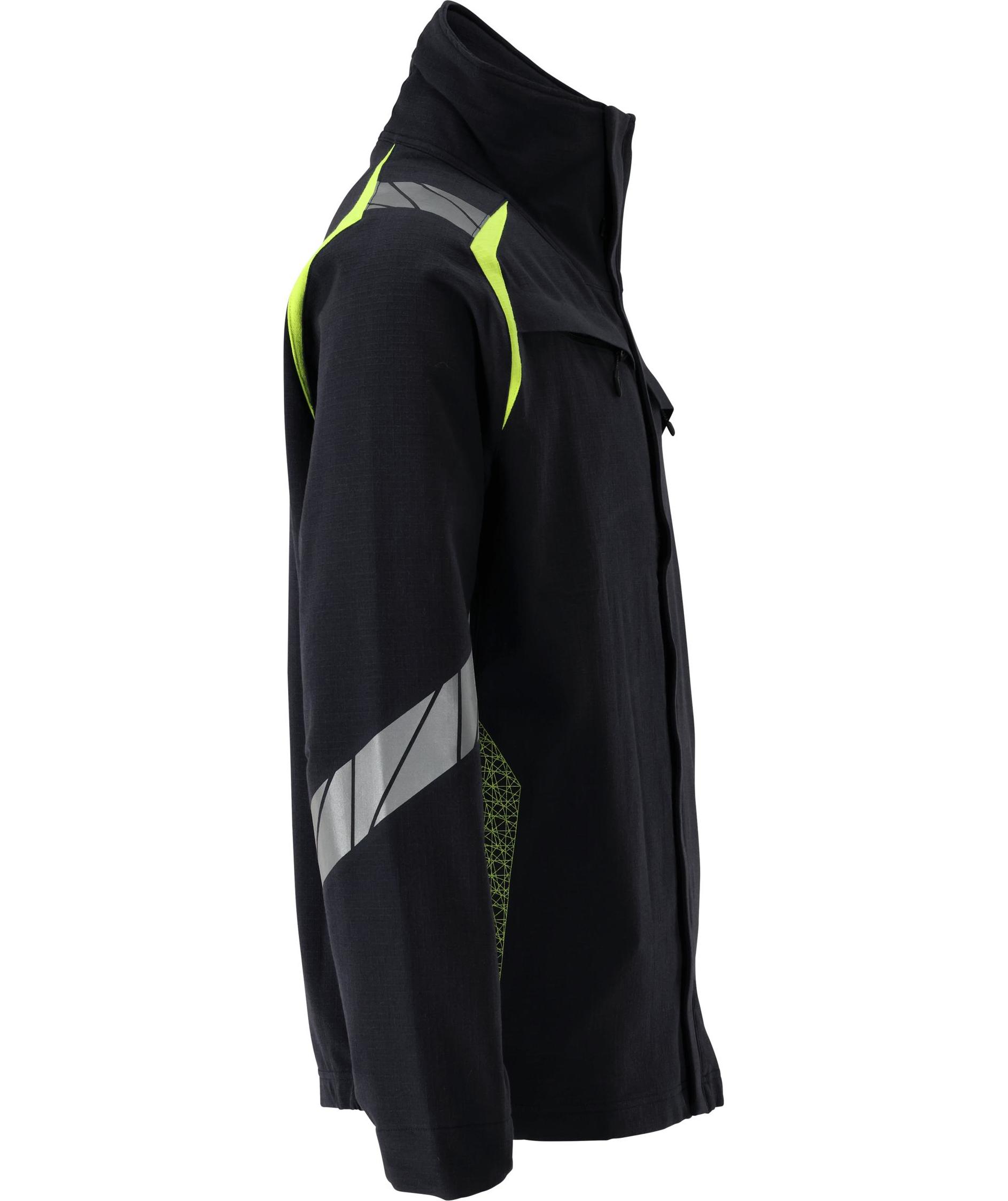 Mascot Accelerate Multisafe jakke full stretch, M&oslash;rk Marine/Hi-Vis Gul, large image number 2