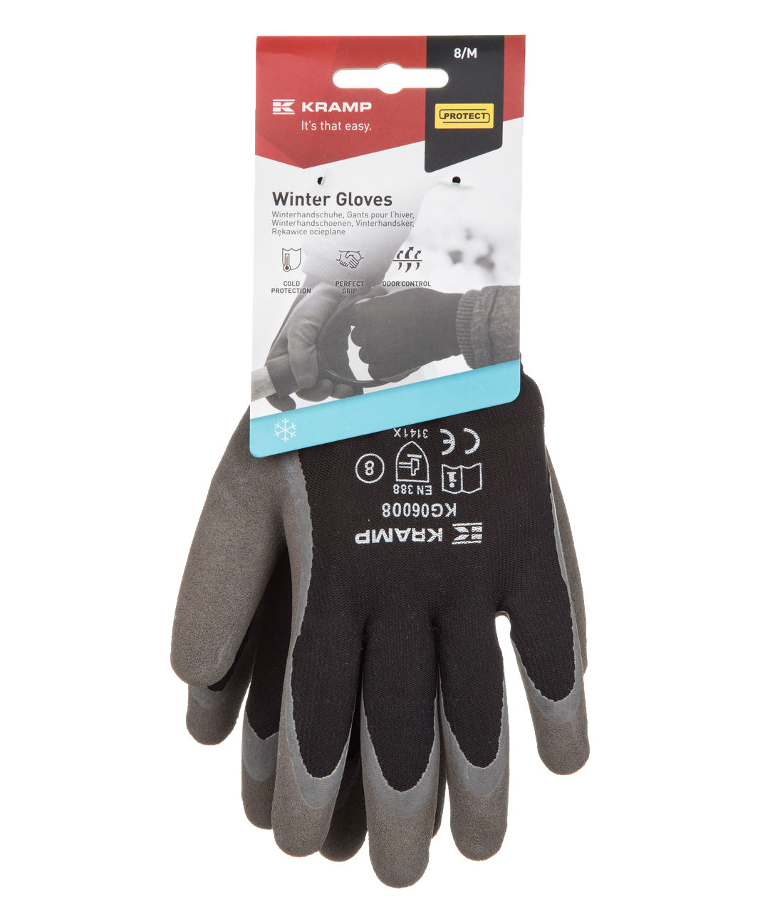 Kramp latex dipped winter gloves, Black, large image number 2