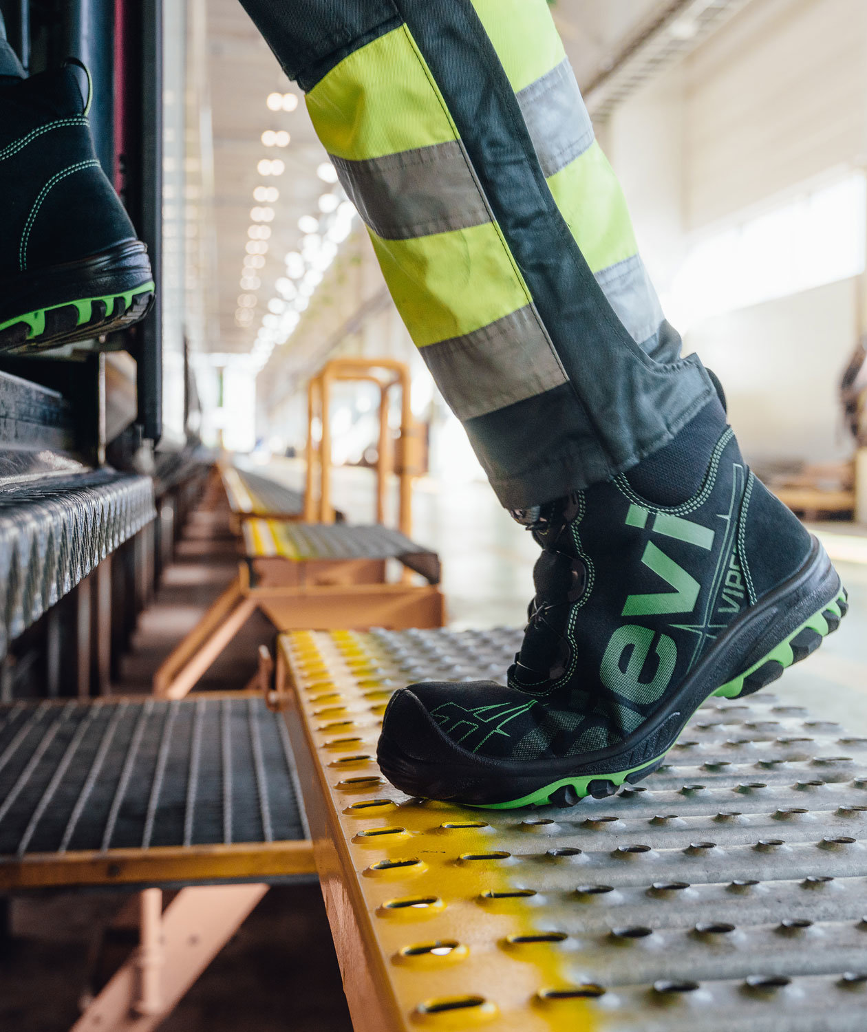 Sievi ViperX Roller H+ vernest&oslash;vletter S3, Svart/Gr&oslash;nn, large image number 2