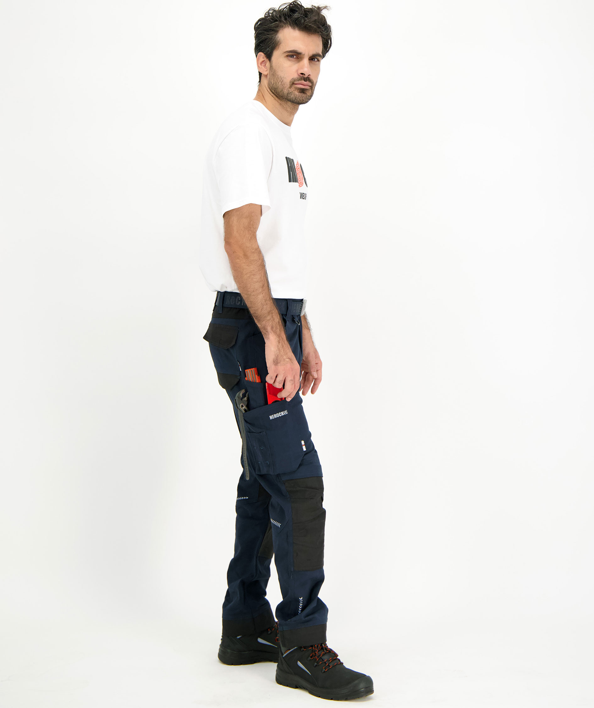 HEROCK Xeni work trousers, Navy/black, large image number 5