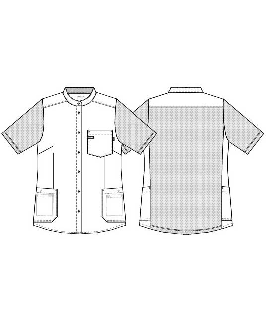 Kentaur kortermet dameskjorte, Bringeb&aelig;r r&oslash;d Melange, large image number 2