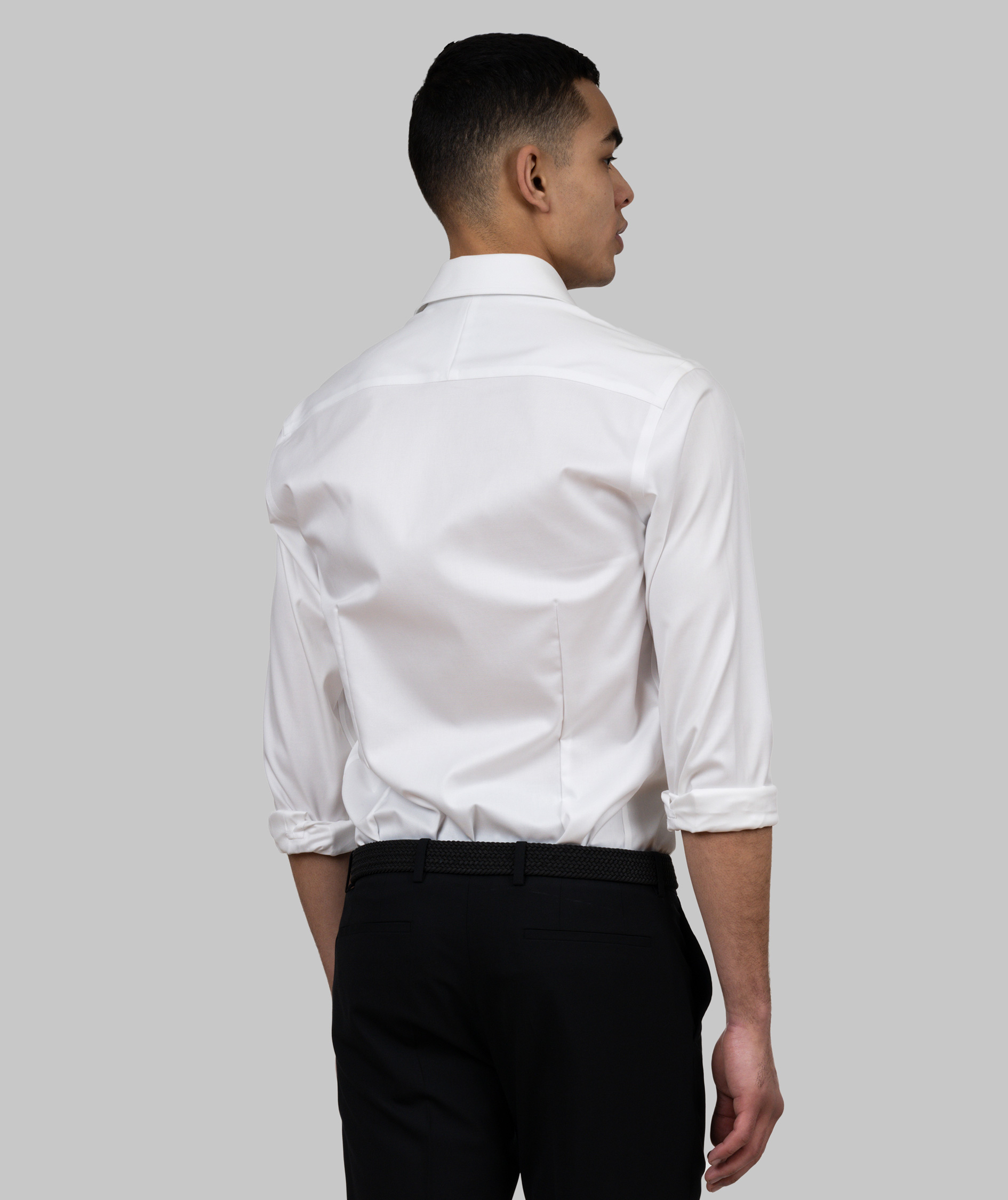 J. Harvest & Frost Black Bow 60 slim fit skjorta, Vit, large image number 3