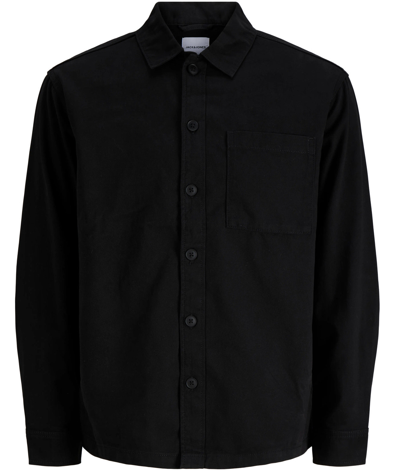 Jack & Jones JJEARCHIVE TWILL overshirt, Black, Black, swatch