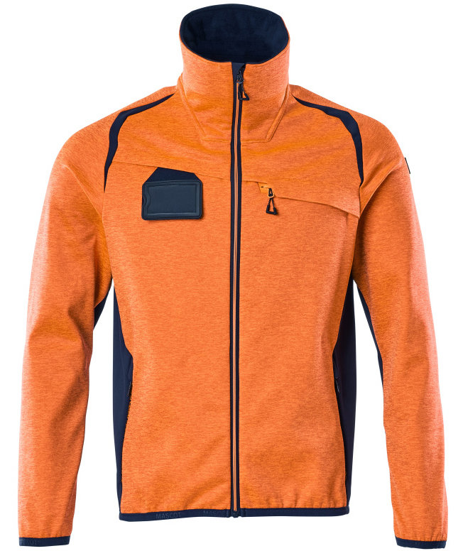 Mascot Accelerate Safe fleece sweater, Hi-Vis Orange/Dark Marine, Hi-Vis Orange/Dark Marine, swatch