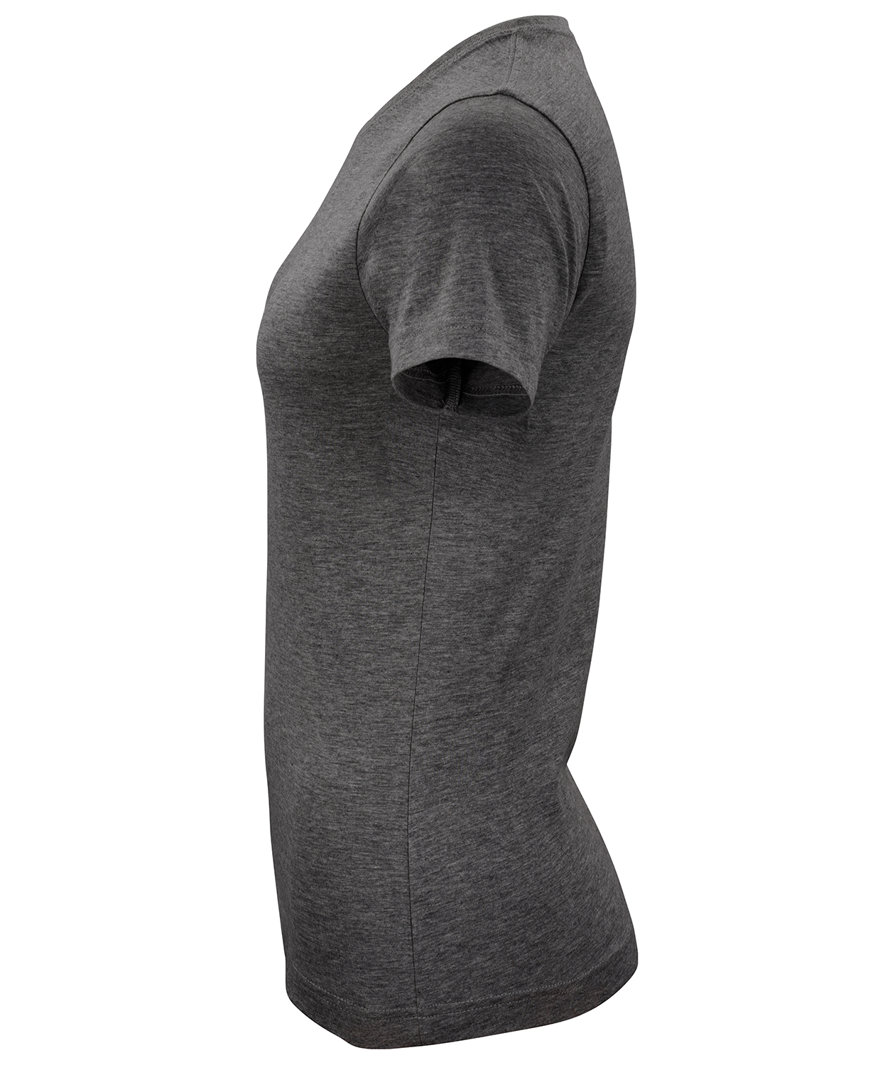 Clique Classic Damen T-Shirt, Anthracite melange, large image number 2