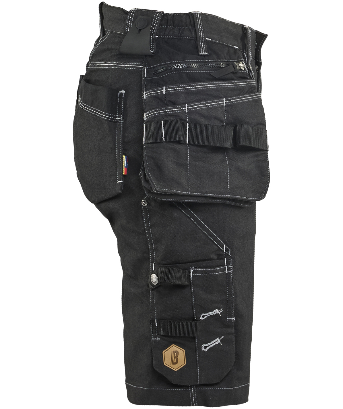 Bl&aring;kl&auml;der women's stretch craftsman shorts, Black, large image number 2