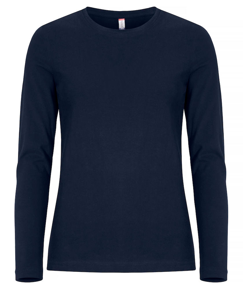 Clique Premium Fashion l&aring;ng&auml;rmad T-shirt dam, Dark navy