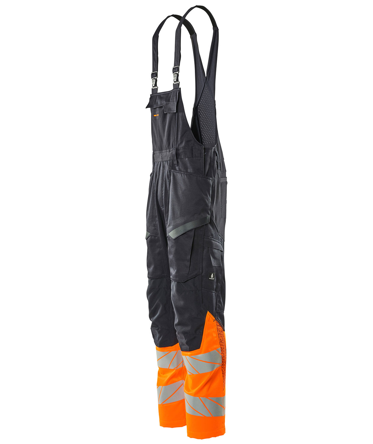 Mascot Accelerate Safe h&auml;ngselbyxa, M&ouml;rk Marinbl&aring;/Varsel Orange, large image number 3