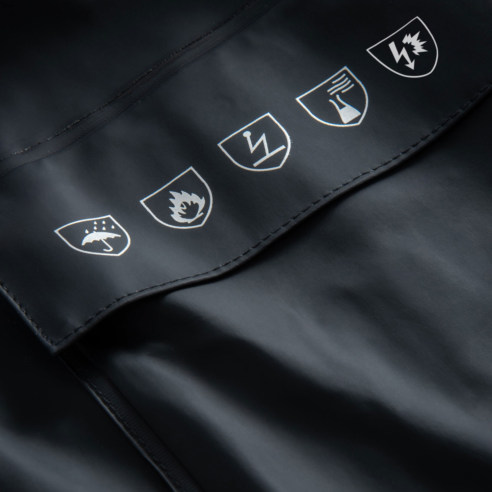 Lyngs&oslash;e Multinorm  rain jacket, Marine Blue, large image number 3