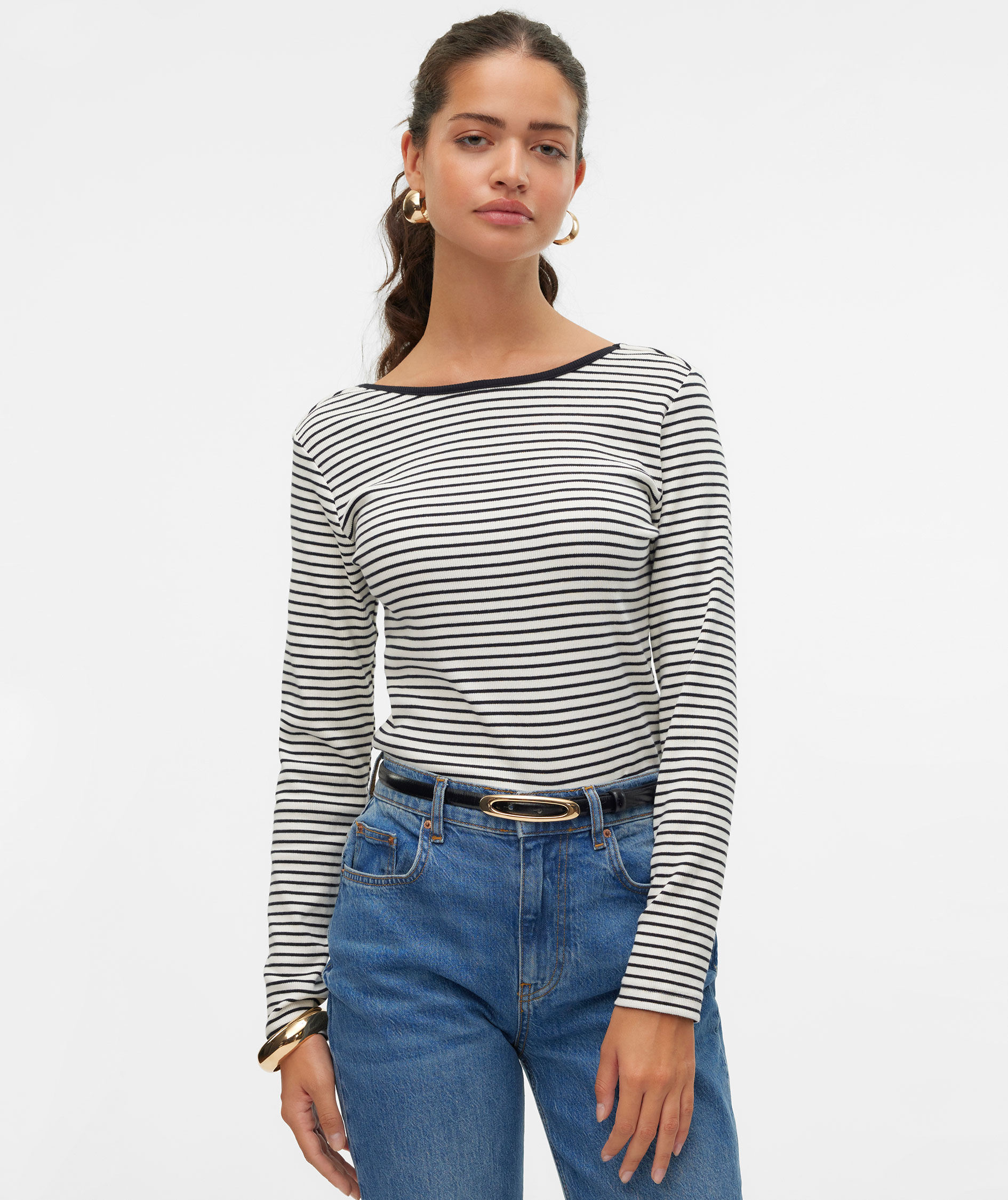 Vero Moda VMCHLOE 2-way blus dam, Snow White