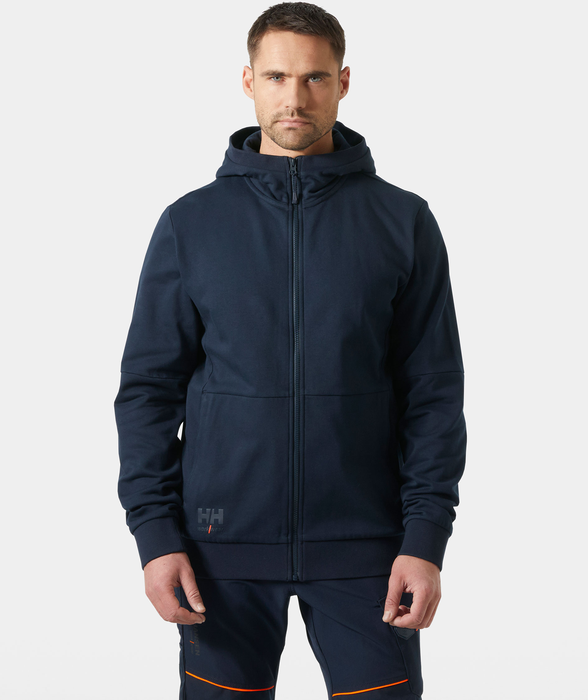 Helly Hansen Evo h&aelig;ttetr&oslash;je med lynl&aring;s, Navy