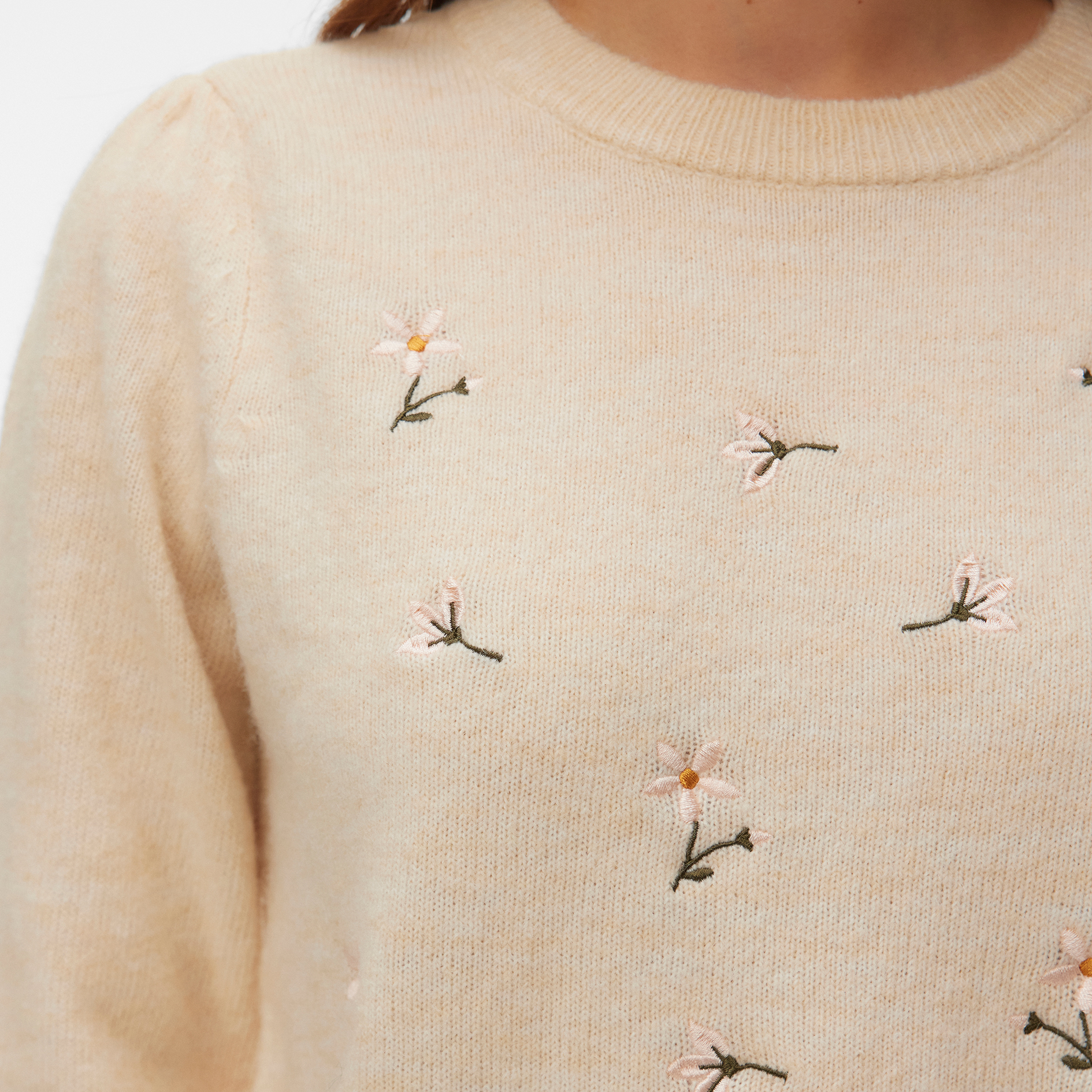 Vero Moda VMFIORELLA stickad tr&ouml;ja dam, Birch, large image number 3