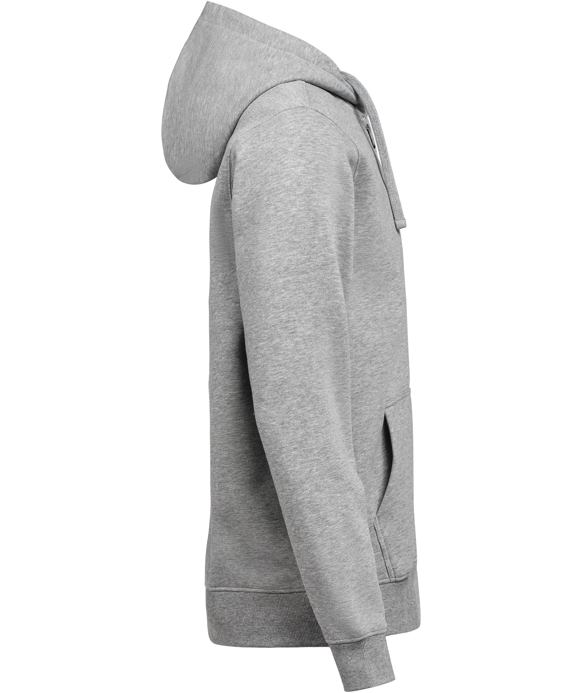 UM Regular fit h&aelig;ttetr&oslash;je med lyn, Grey melange , large image number 3