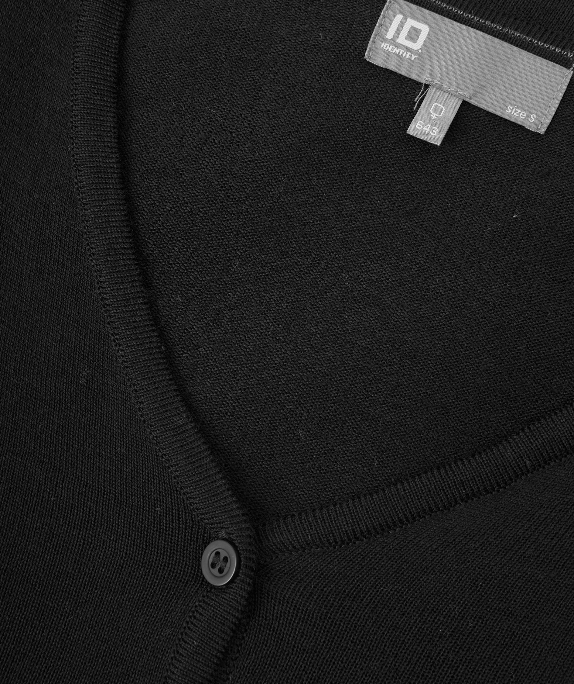 ID dame strikkcardigan med merinoull, Svart, large image number 6