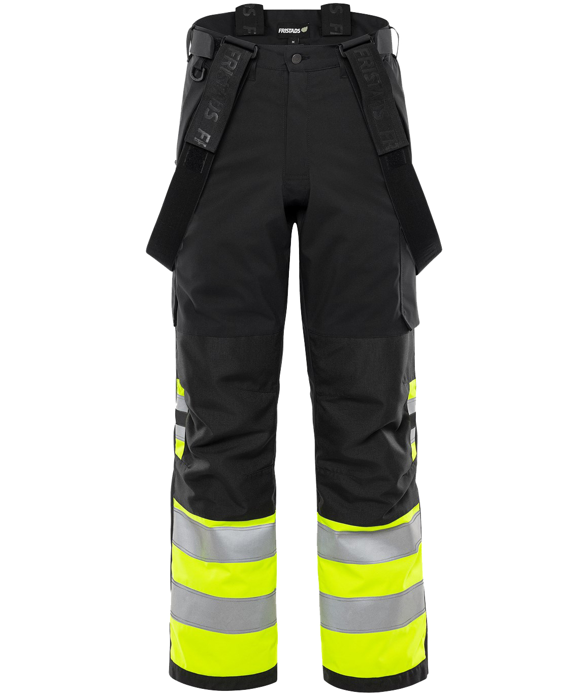 Fristads winter trousers 2681 GLPS, Hi-vis Yellow/Black, large image number 2