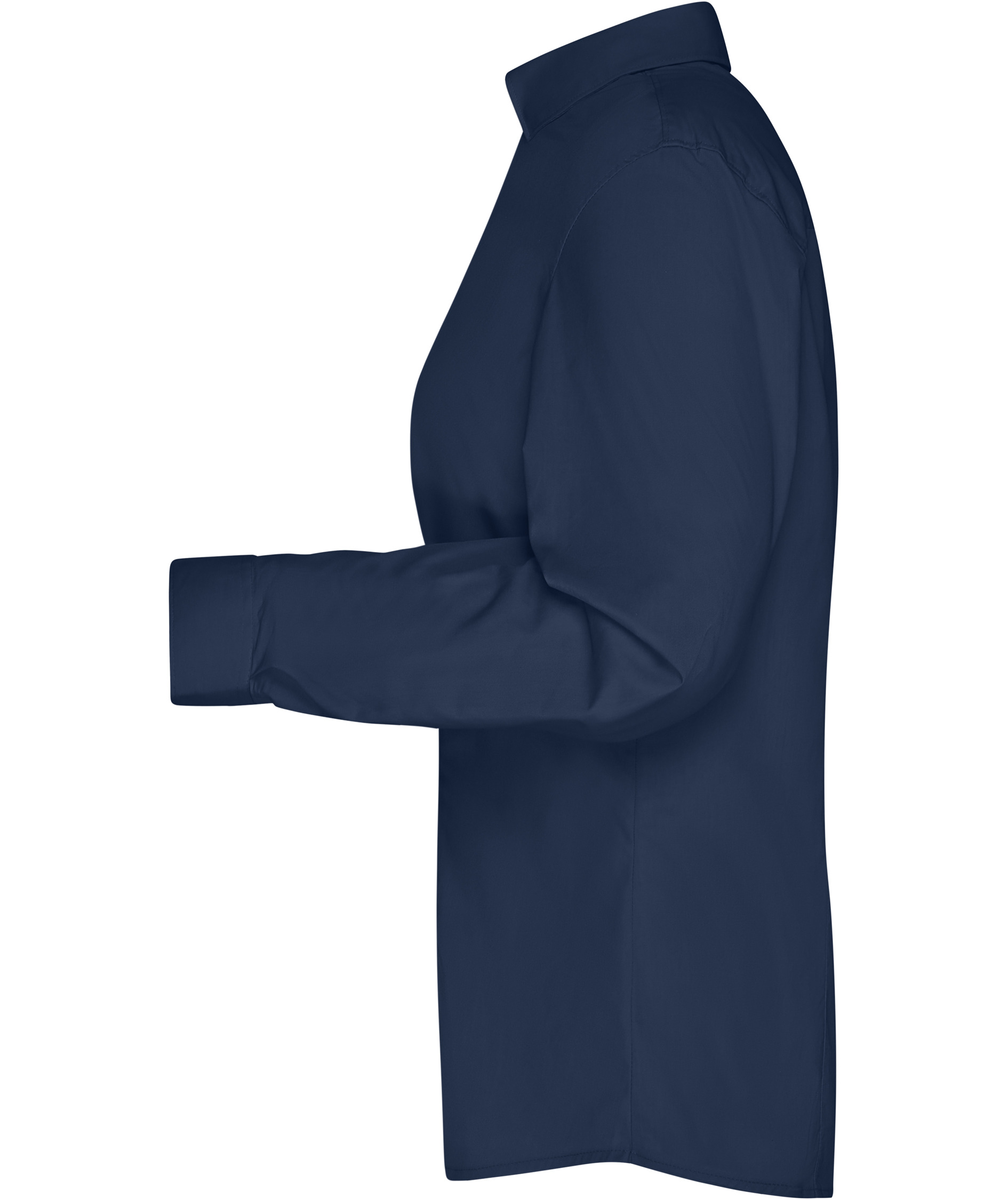 James & Nicholson modern fit skjorta dam, Navy, large image number 3