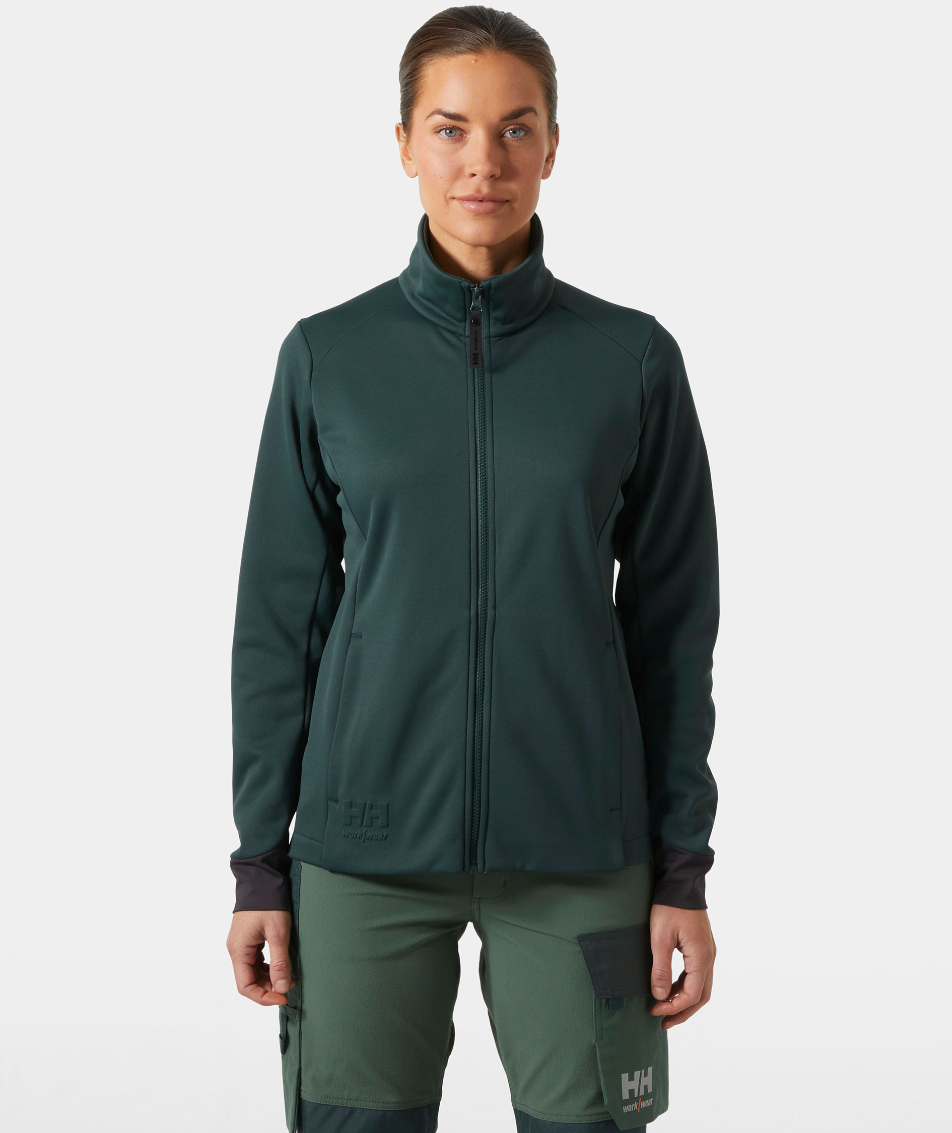 Helly Hansen Tech dame cardigan, Darkest Spruce