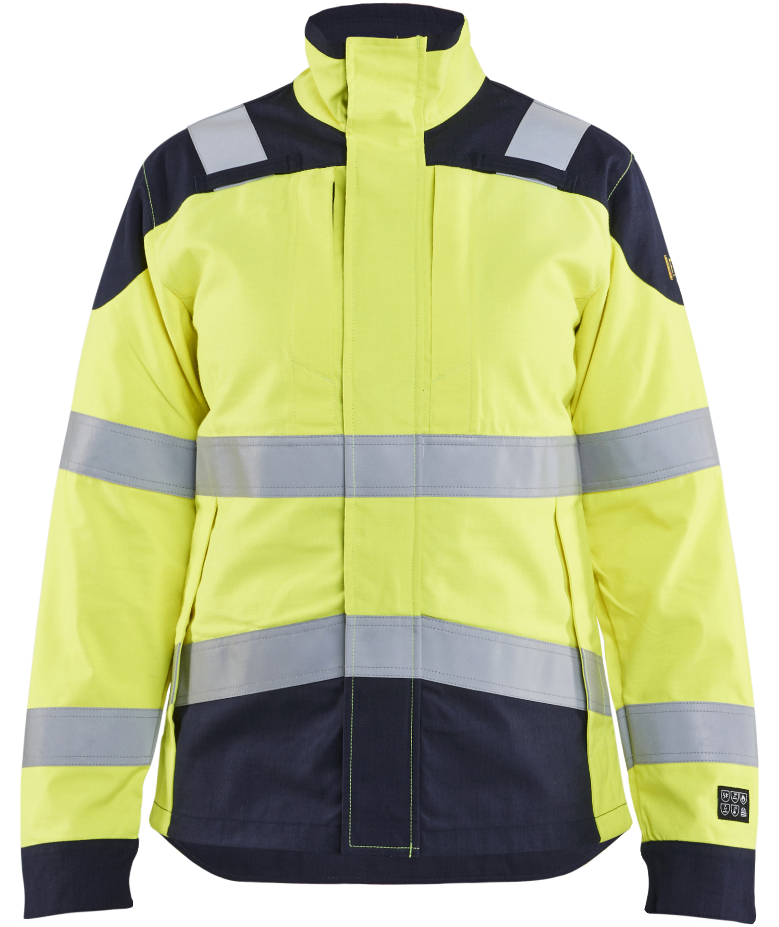 Bl&aring;kl&auml;der women's Multinorm working jacket, Hi-vis yellow/Marine blue, large image number 0