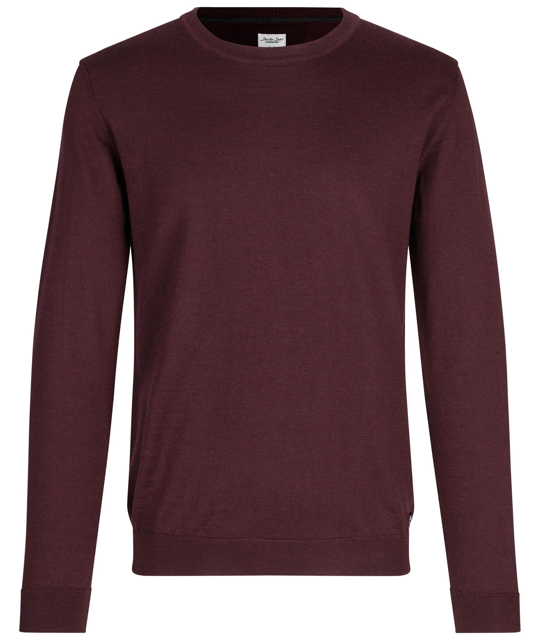 Seven Seas Strickpullover mit Merinowolle, Deep Red, Deep Red, swatch