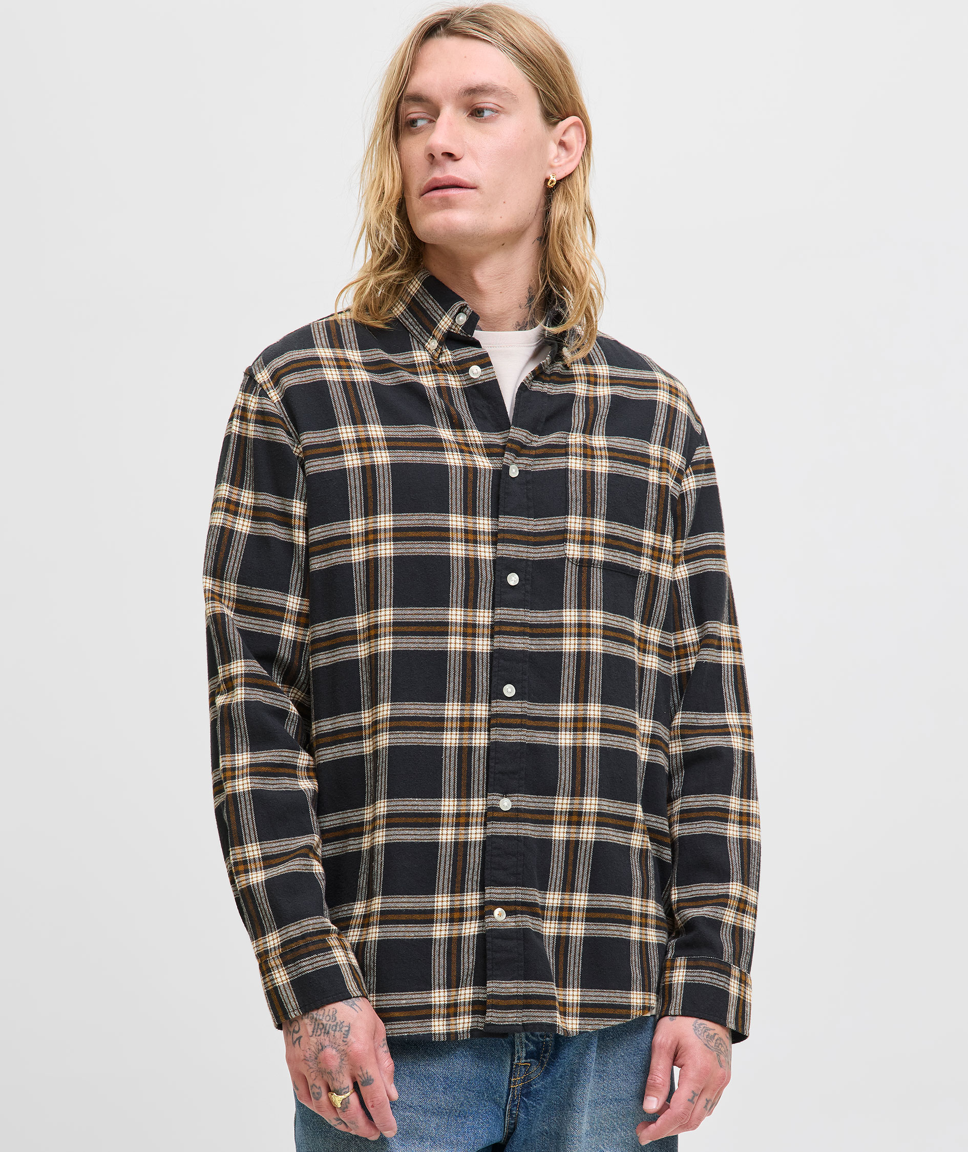 Jack & Jones JJECLASSIC flanellskjorta, Black, large image number 6