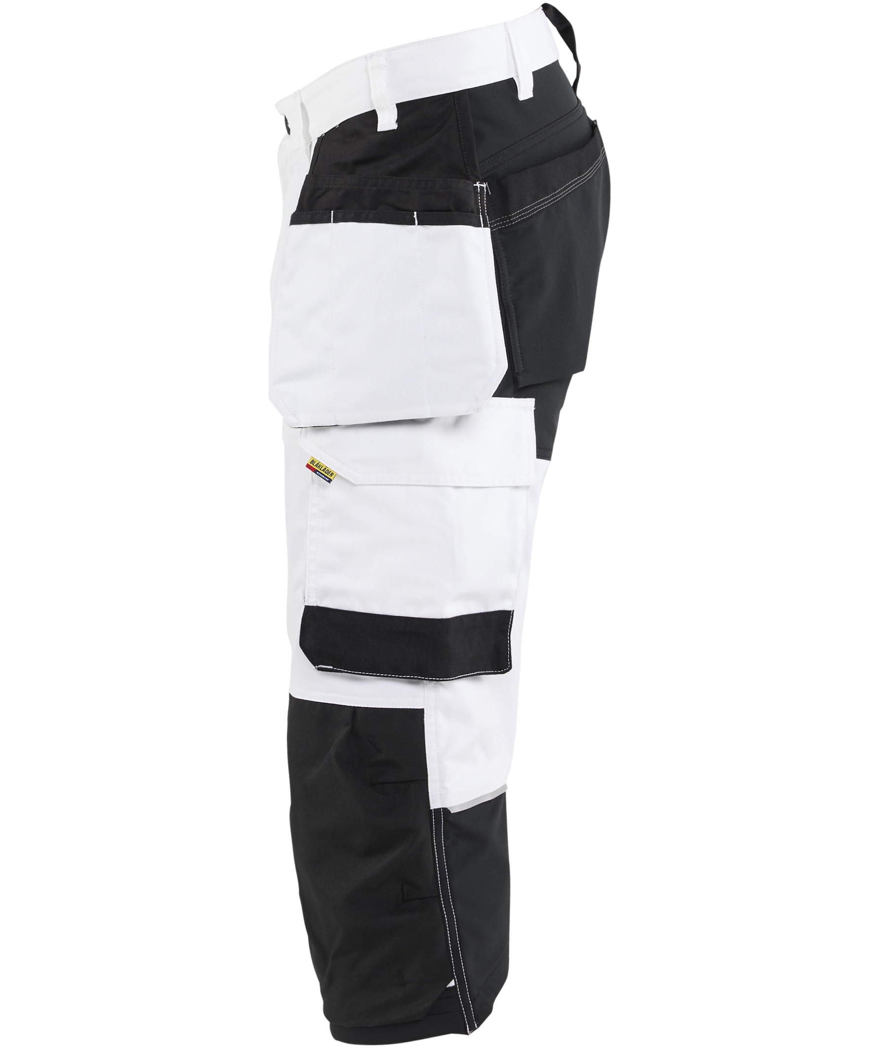 Bl&aring;kl&auml;der hantverkspiratbyxa, Vit/Svart, large image number 3