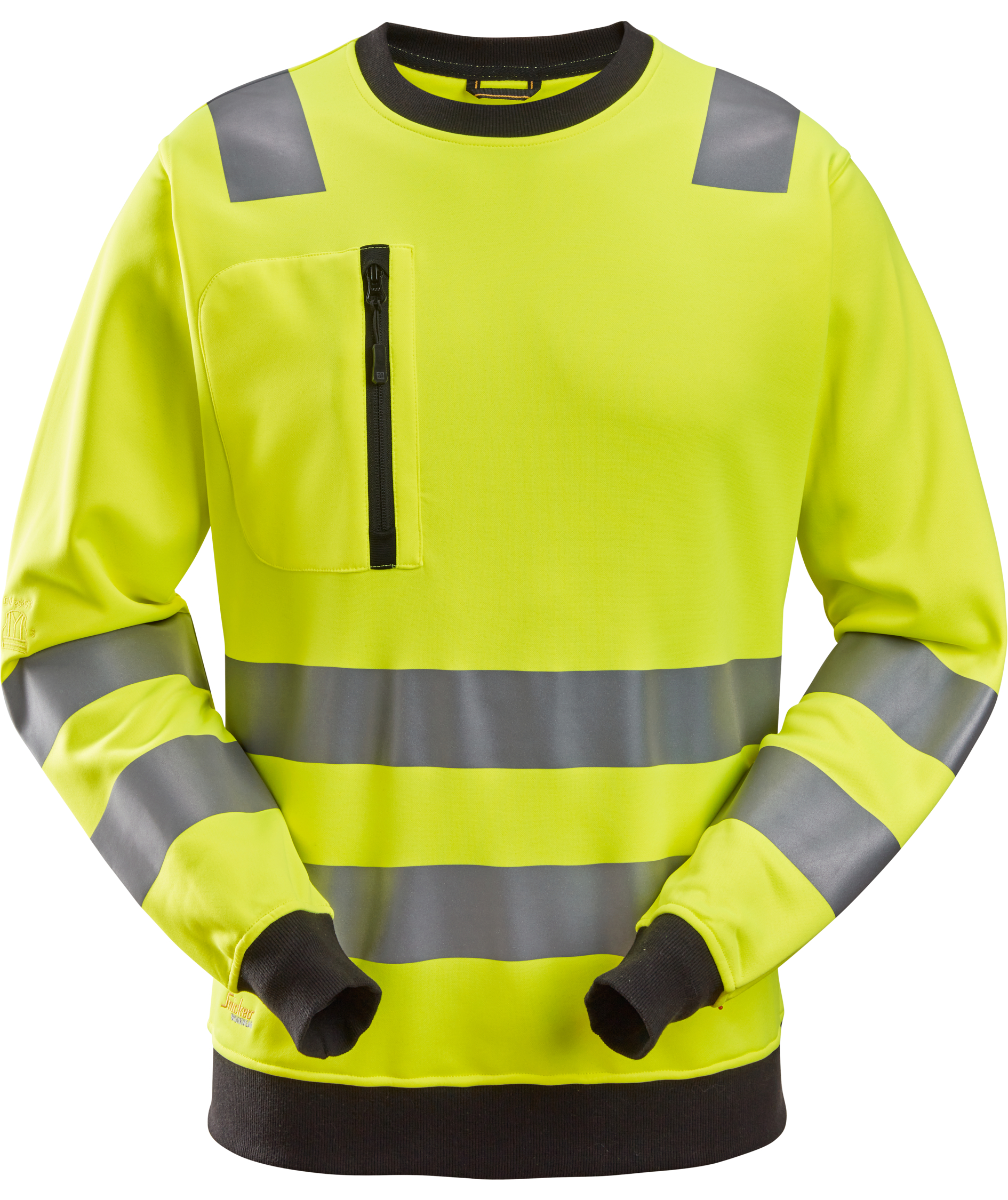Snickers AllroundWork sweatshirt 8037, Hi-Vis&nbsp;Gul, Hi-Vis&nbsp;Gul, swatch