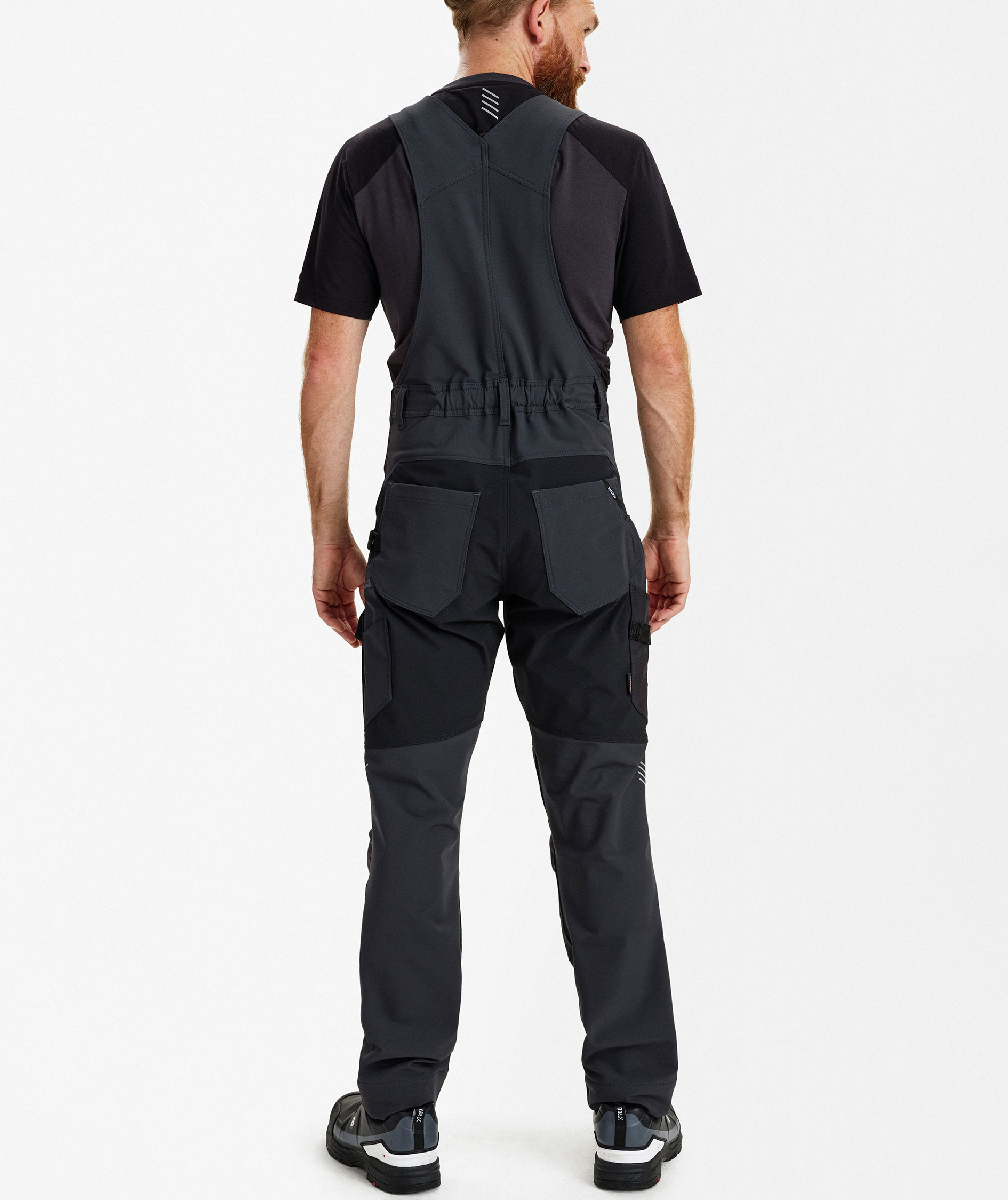 Engel Entire h&auml;ngselbyxa full stretch, Anthracite Grey/Black, large image number 4