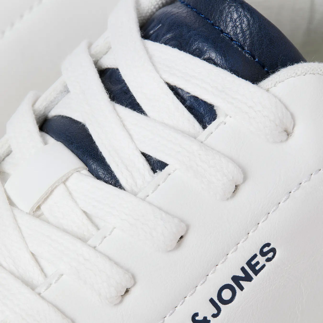 Jack & Jones JFWBOSLEY PU sneakers, White/Navy Blazer, large image number 6
