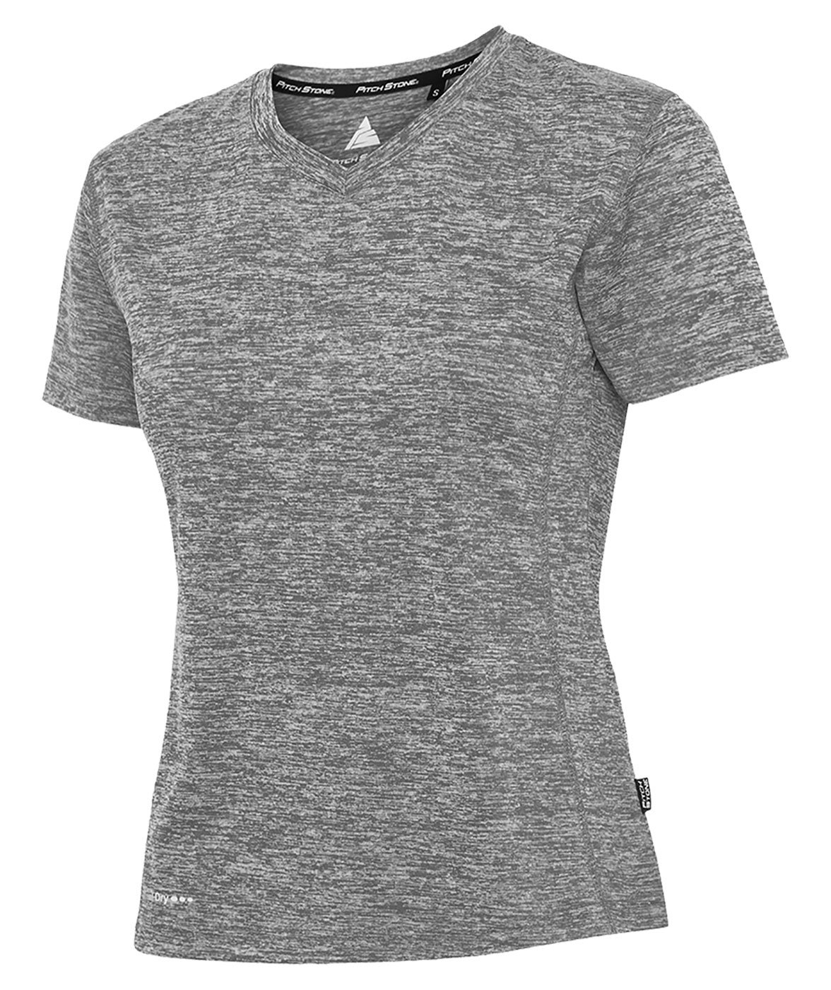 Pitch Stone T-shirt dam, Grey melange