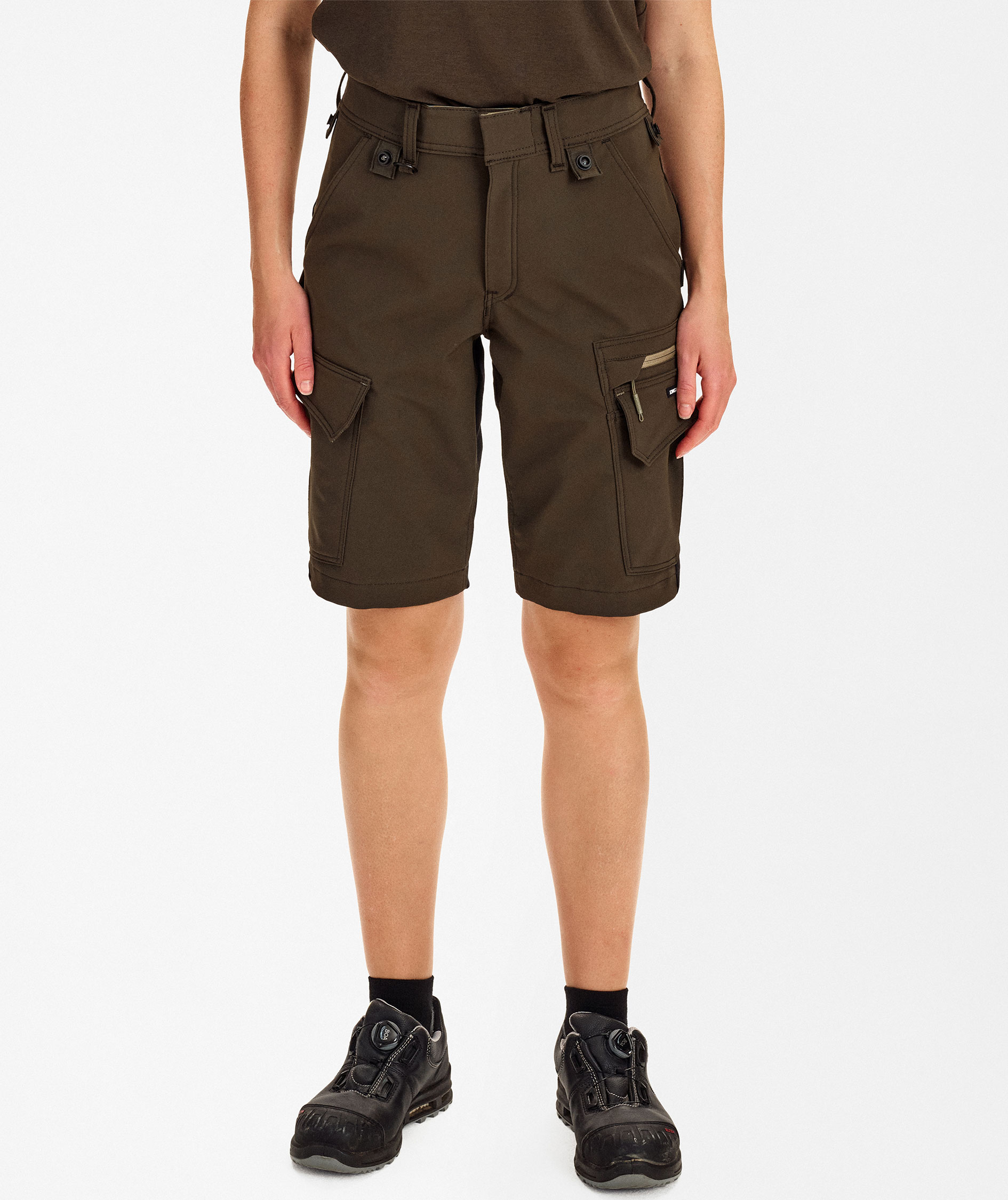 Engel Entire Damen Arbeitsshorts full stretch, Forest Green/Black, large image number 2