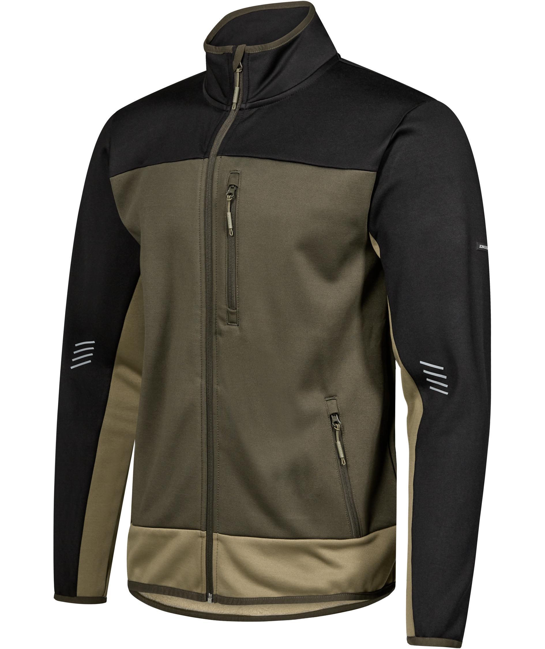 Engel Entire midlayer Cardigan, Forest Green/Black, large image number 6