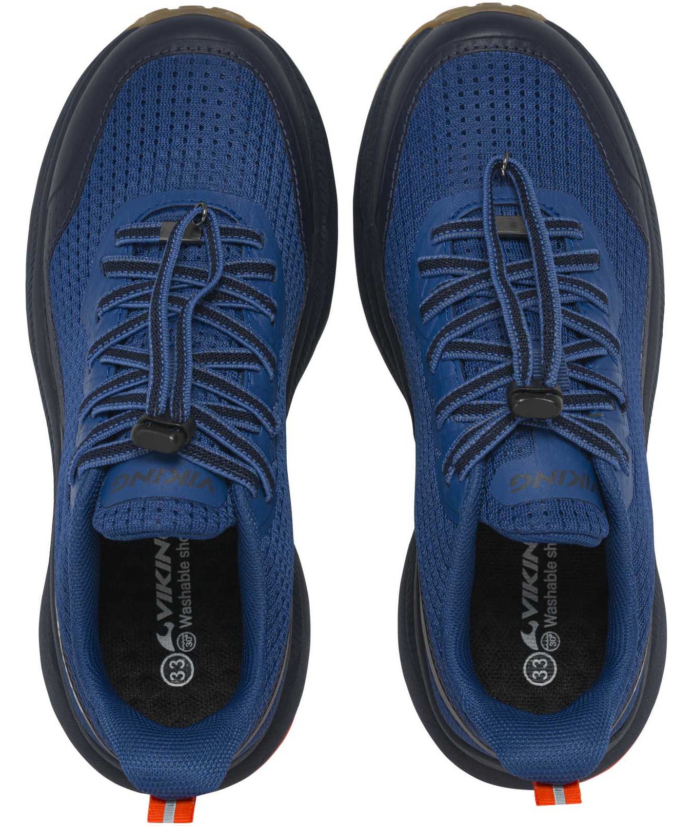 Viking Flow Sneakers til b&oslash;rn, Blue/Navy, large image number 3