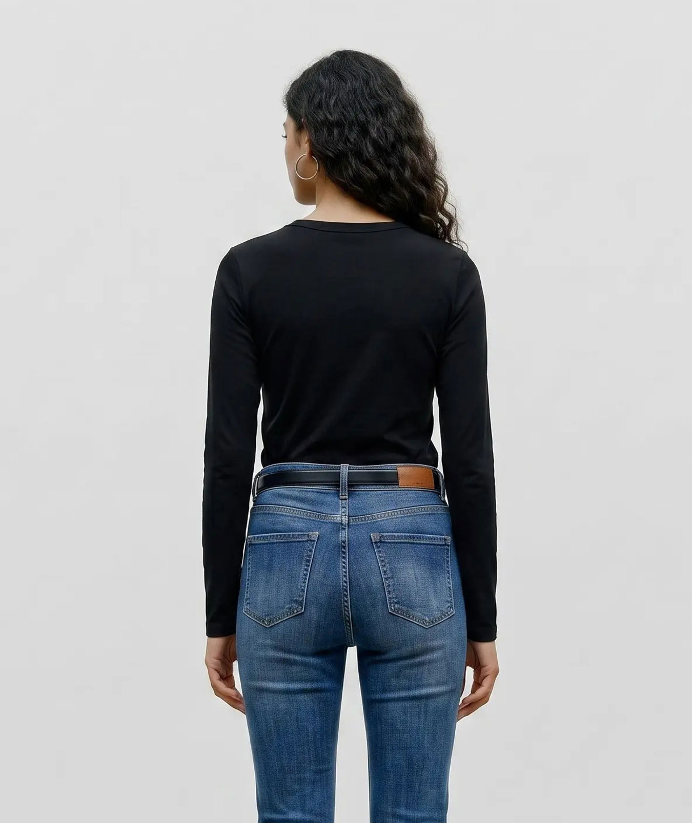 Vero Moda VMADA langermet T-skjorte, Black, large image number 2