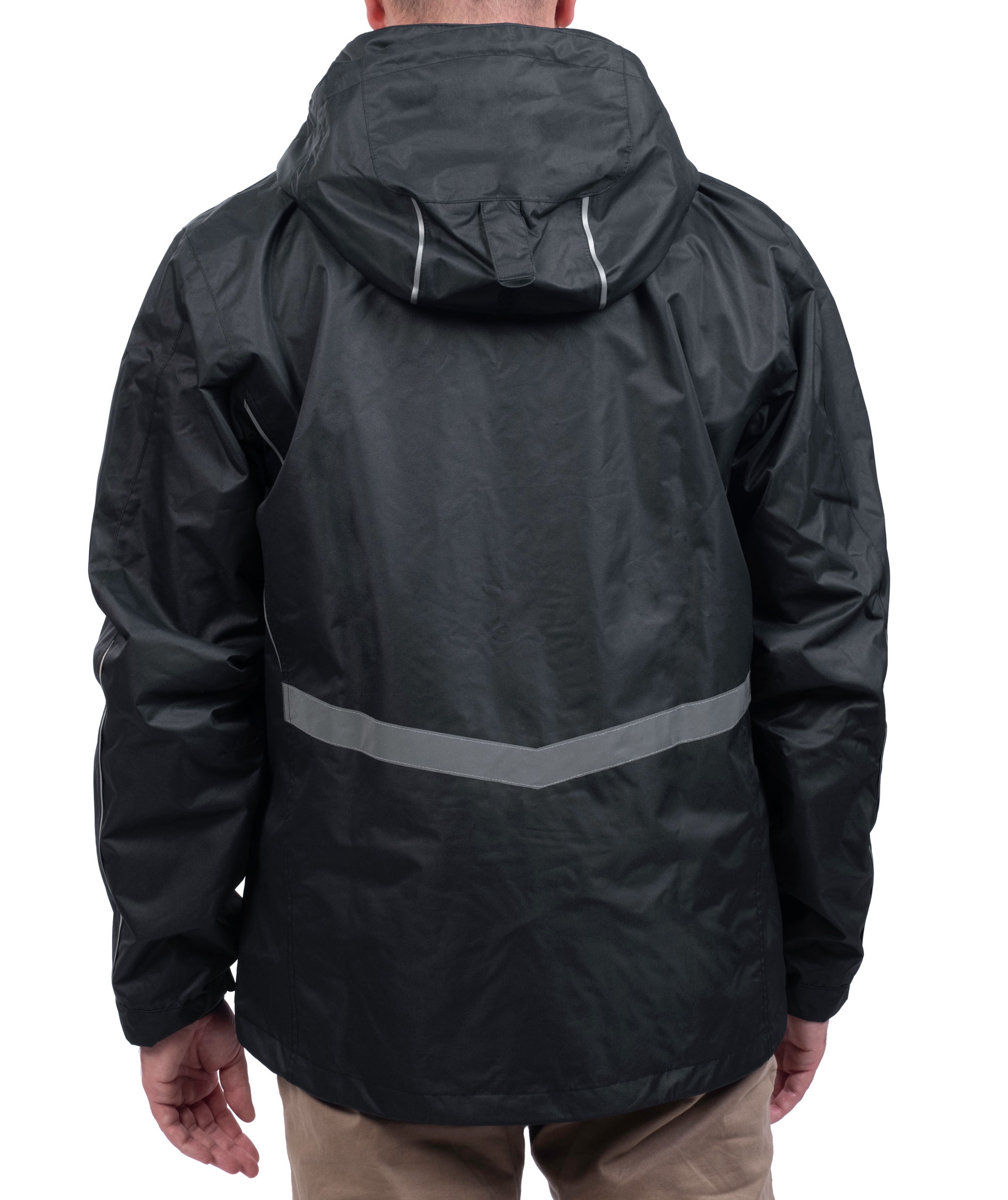 Pitch Stone Active-Pro Zip-in rain jacket, Black, large image number 3
