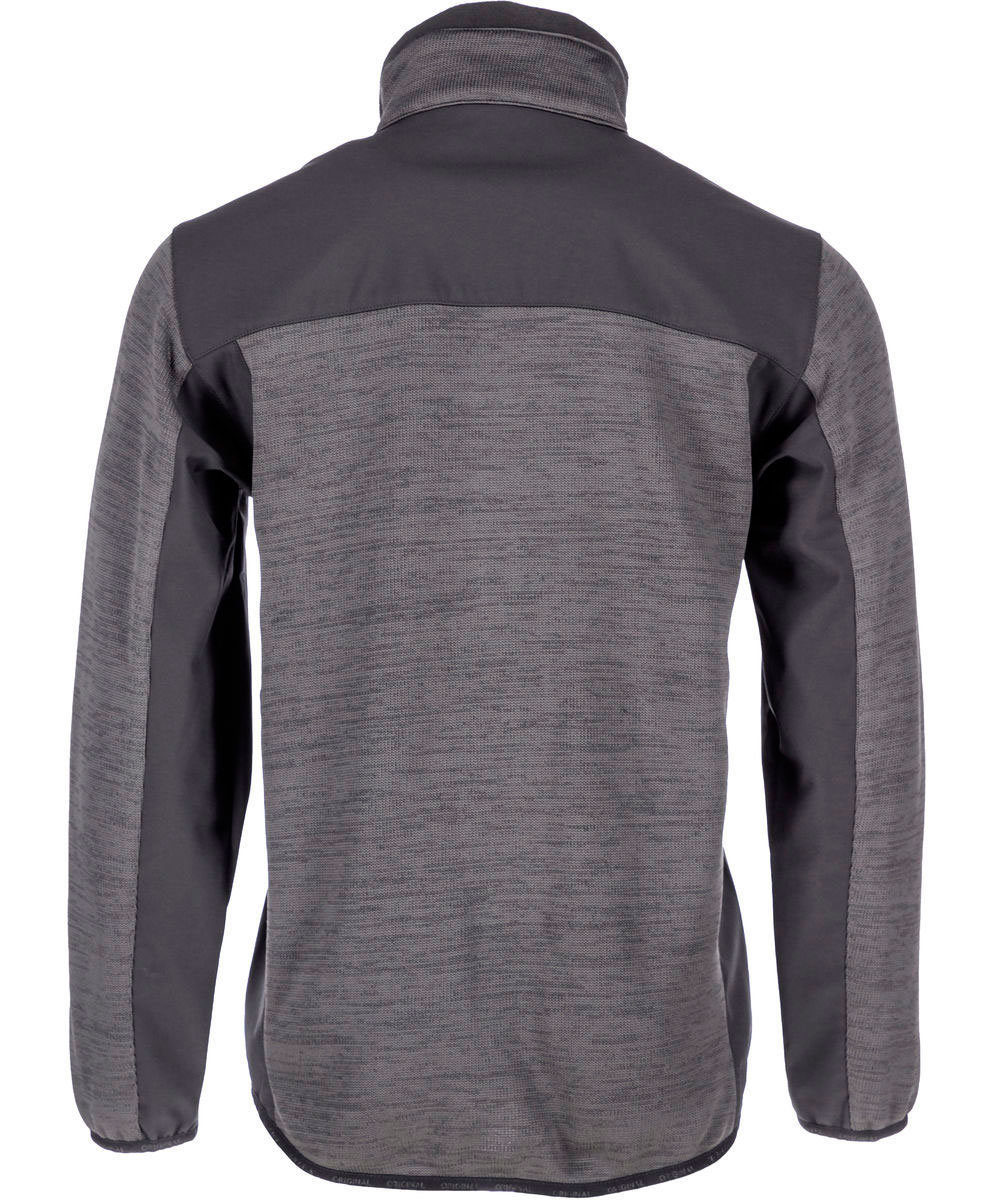 Kramp Original Bodkin stickadjacka, Svart/Gr&aring;