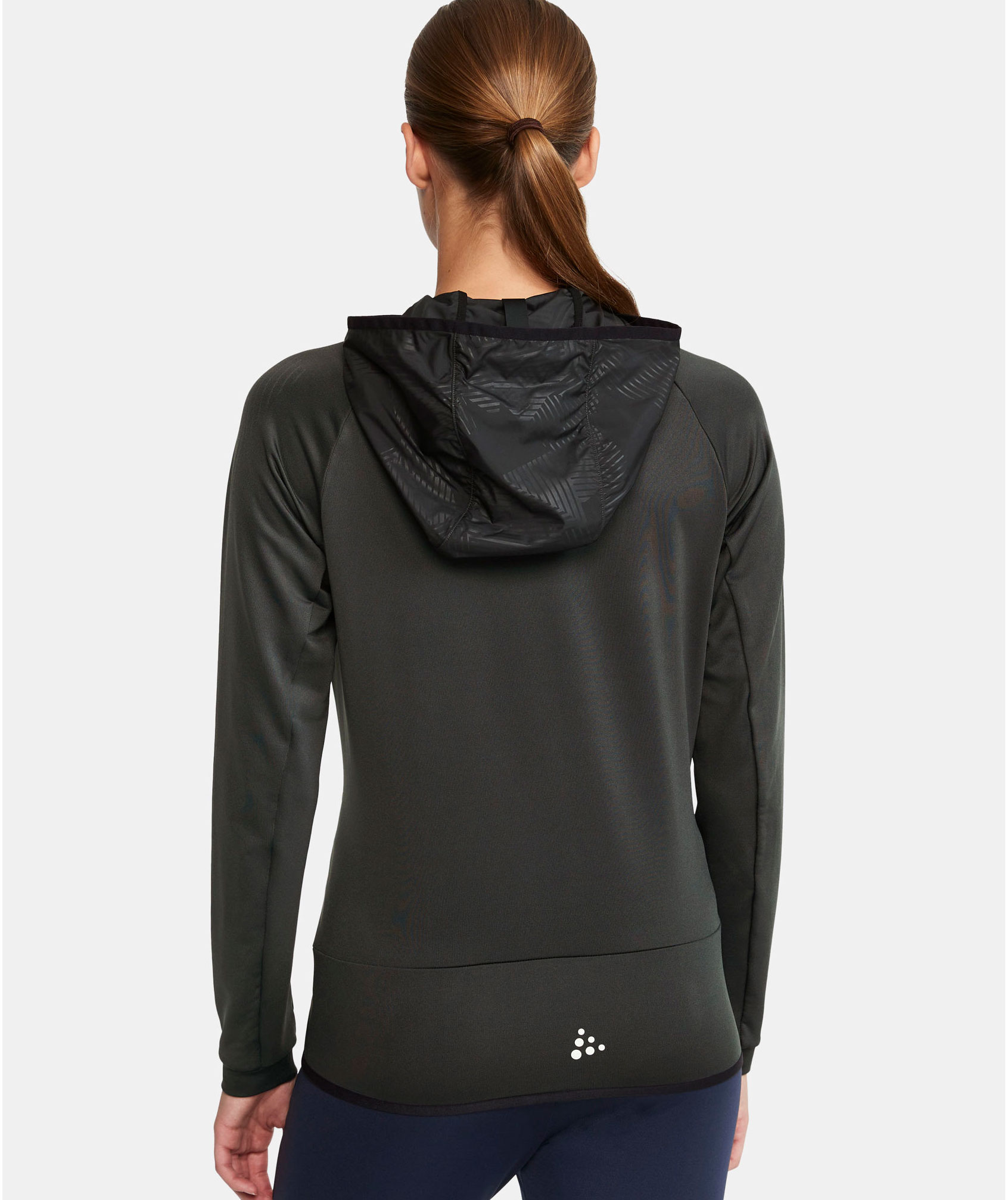 Craft Extend dame h&aelig;ttetr&oslash;je med lynl&aring;s, Asphalt, large image number 7