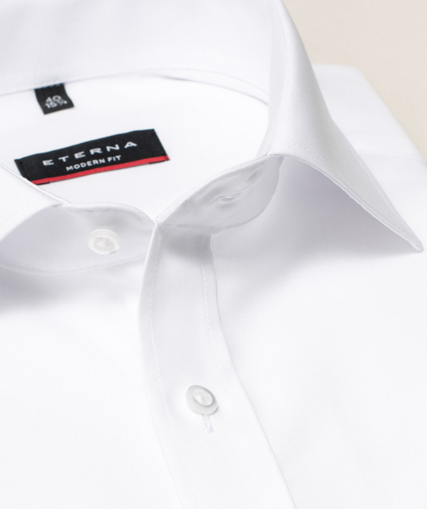 Eterna Uni Modern fit Poplin shirt, White, large image number 3