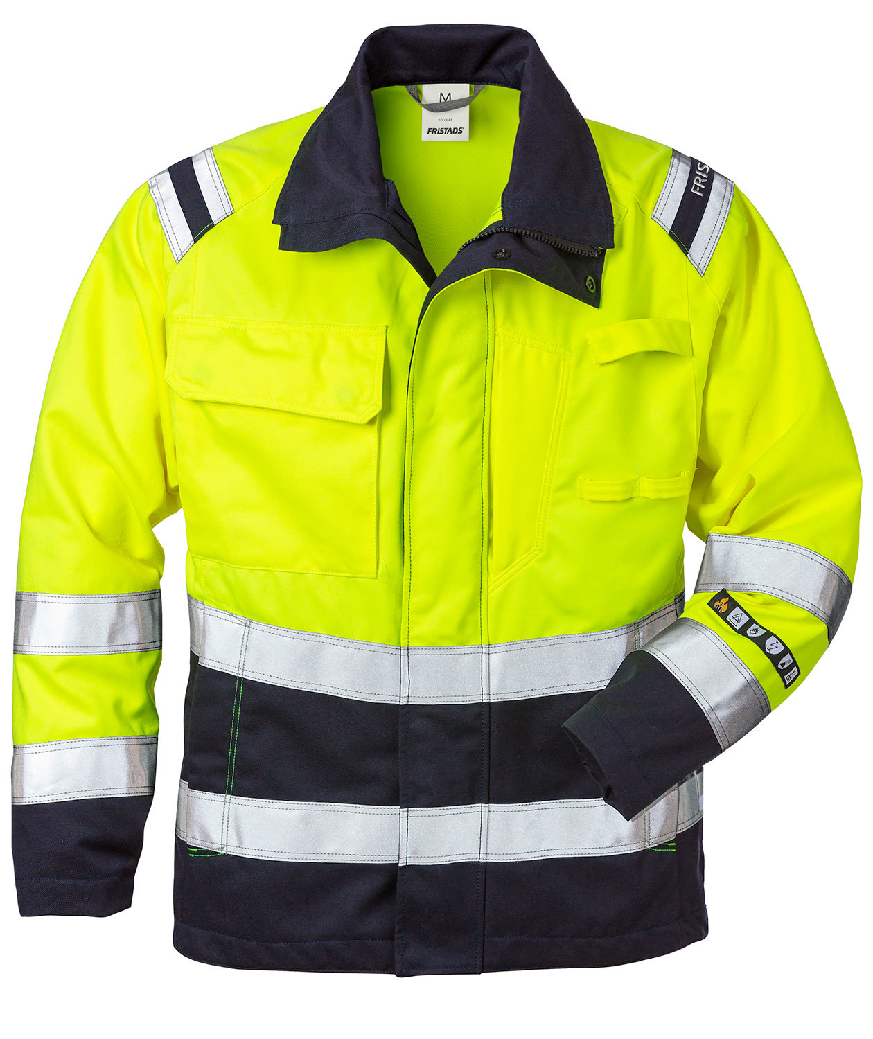 Fristads Flamestat jacka dam 4275, Varsel gul/marinbl&aring;