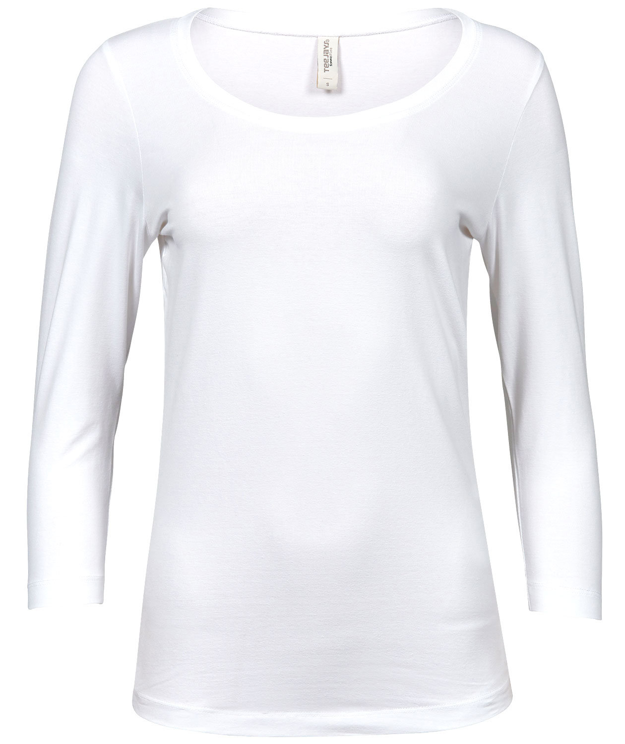 Tee Jays 3/4 l&aring;ng&auml;rm T-shirt dam, Vit