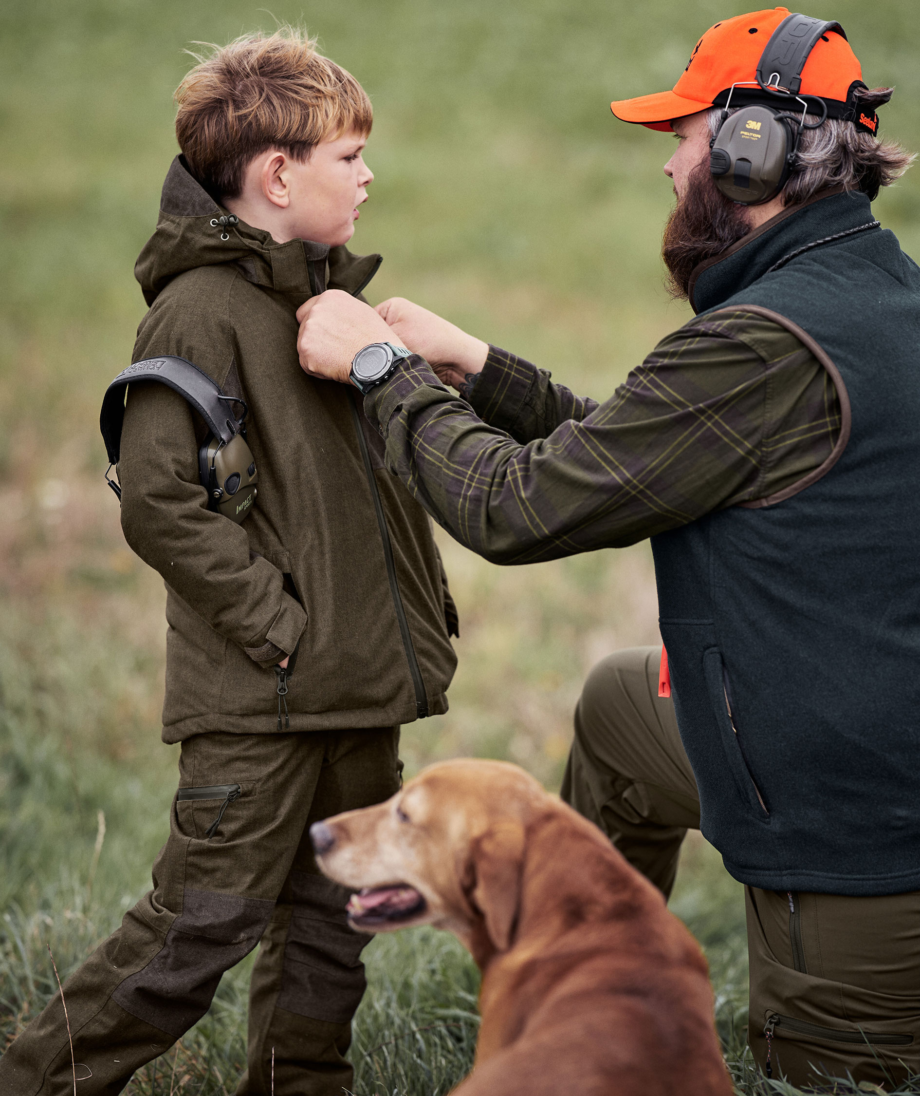 Seeland Avail jacka till barn, Pine Green Melange, large image number 10