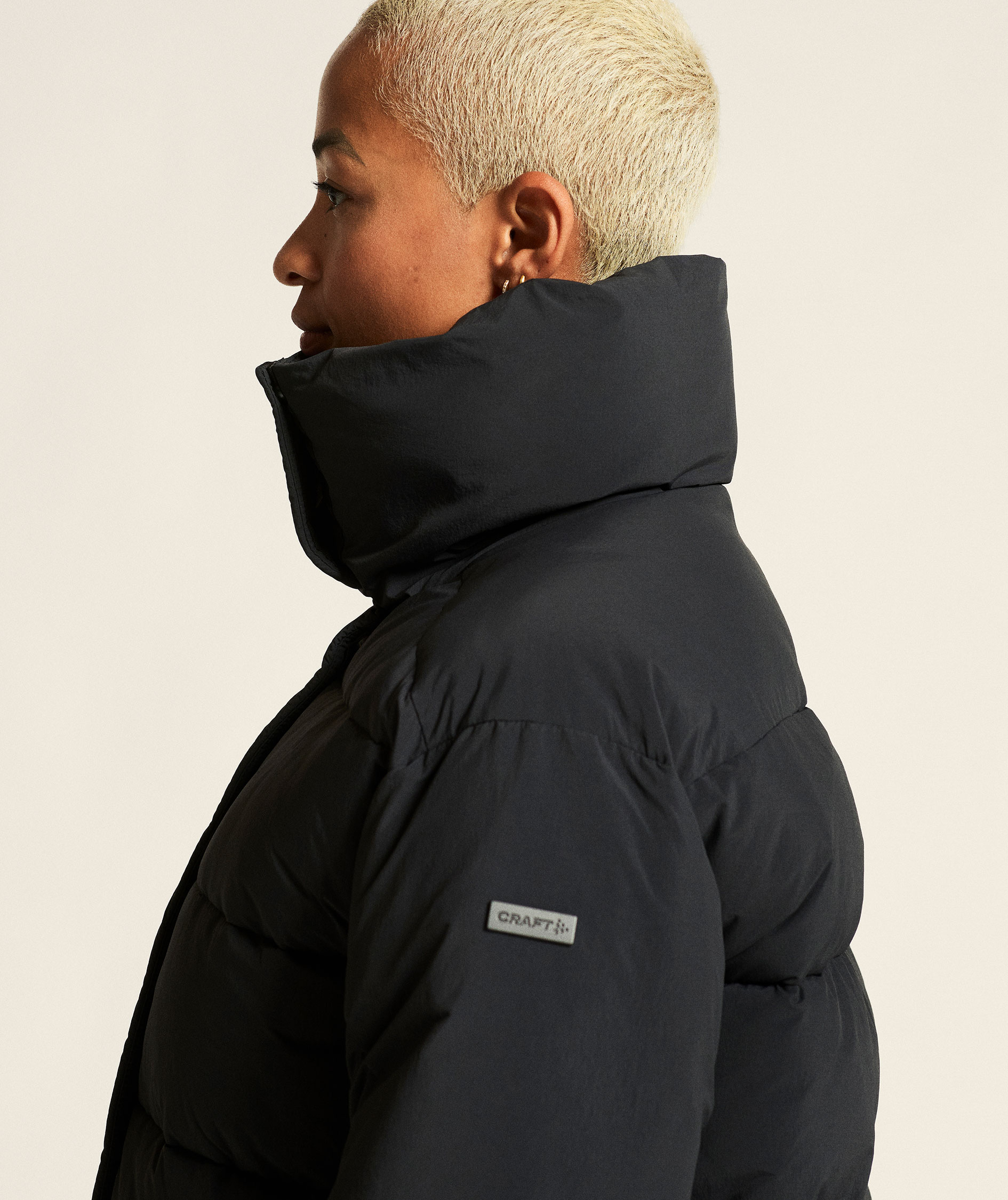 Craft Urban lang vatteret dame vinterjakke, Black, large image number 7