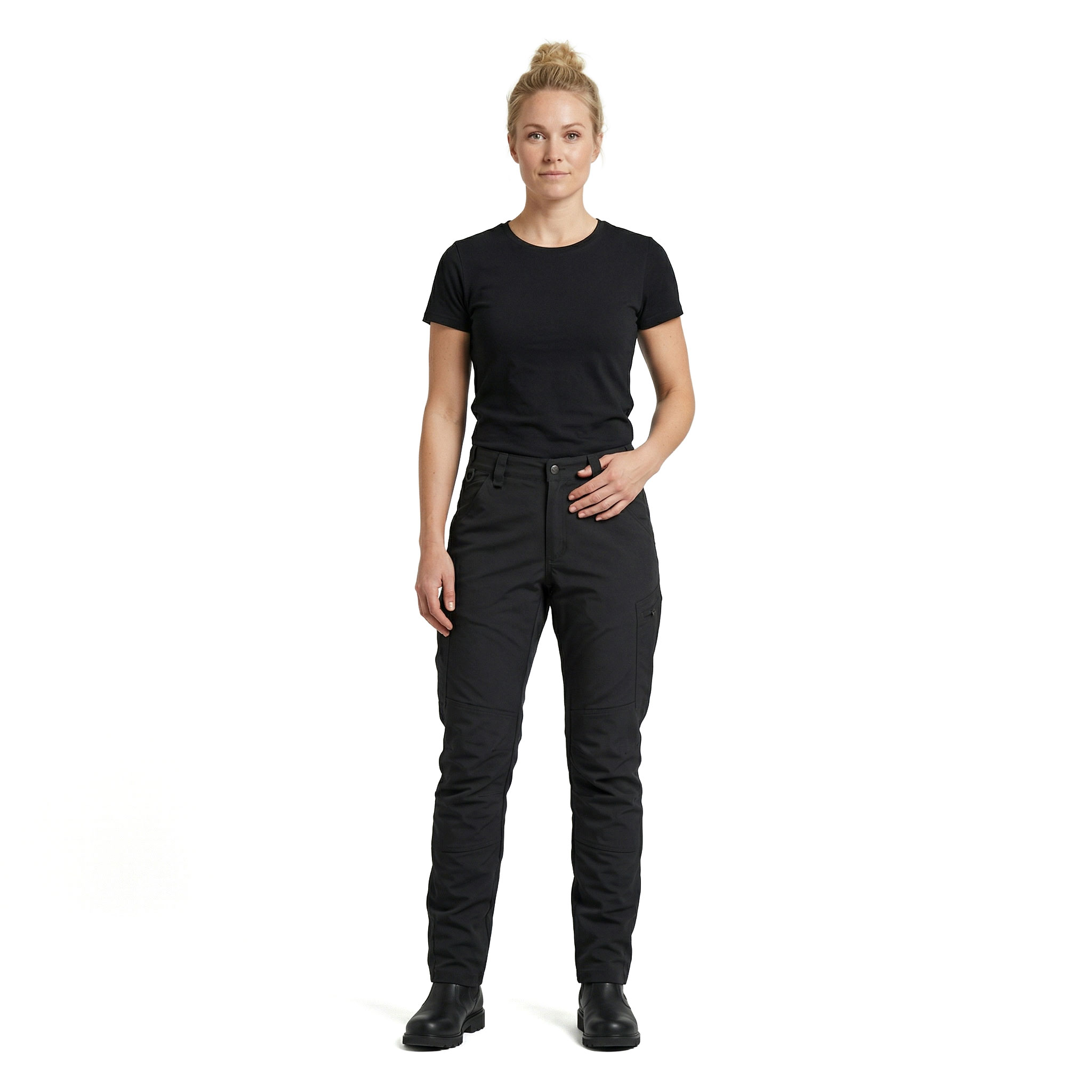 Texstar WP31 light servicebyxa dam, Black, large image number 2