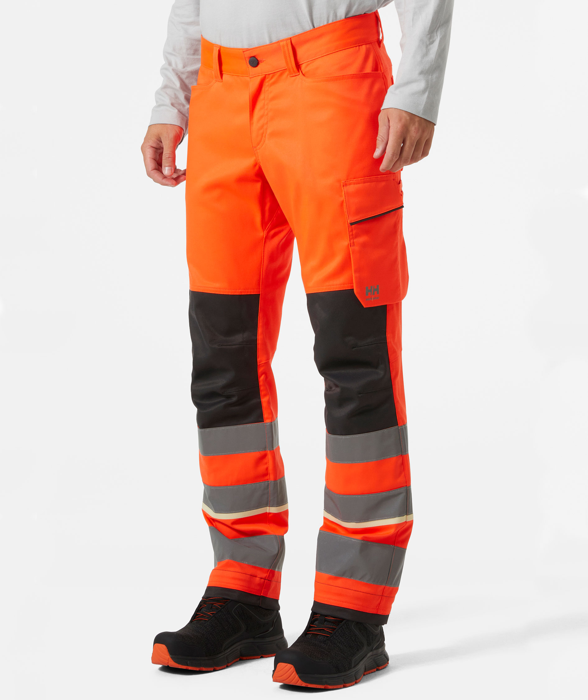 Helly Hansen UC-ME arbetsbyxa, Varsel R&ouml;d/Ebony, large image number 1