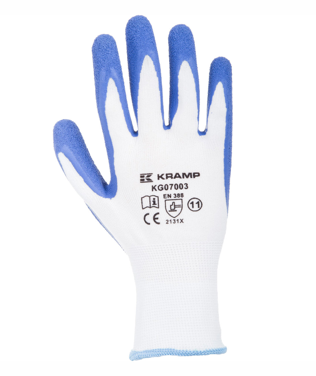 Kramp garde handskar, Vit