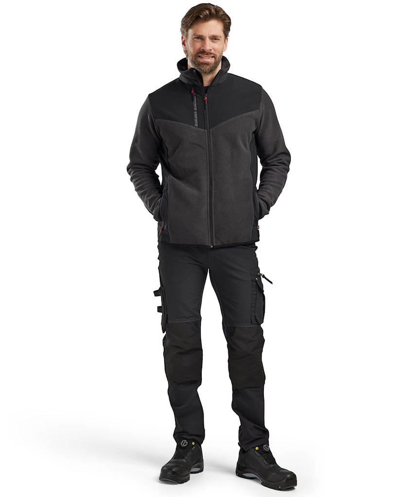 Bl&aring;kl&auml;der knitted jacket with softshell