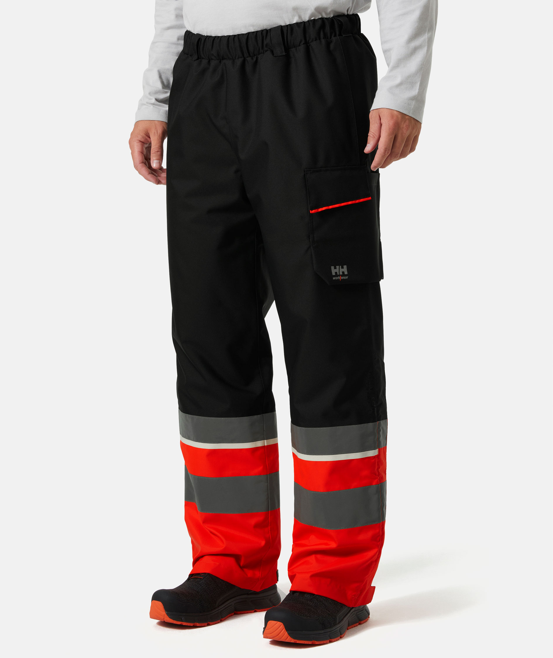 Helly Hansen UC-ME vinterbyxa, Varsel R&ouml;d/Ebony