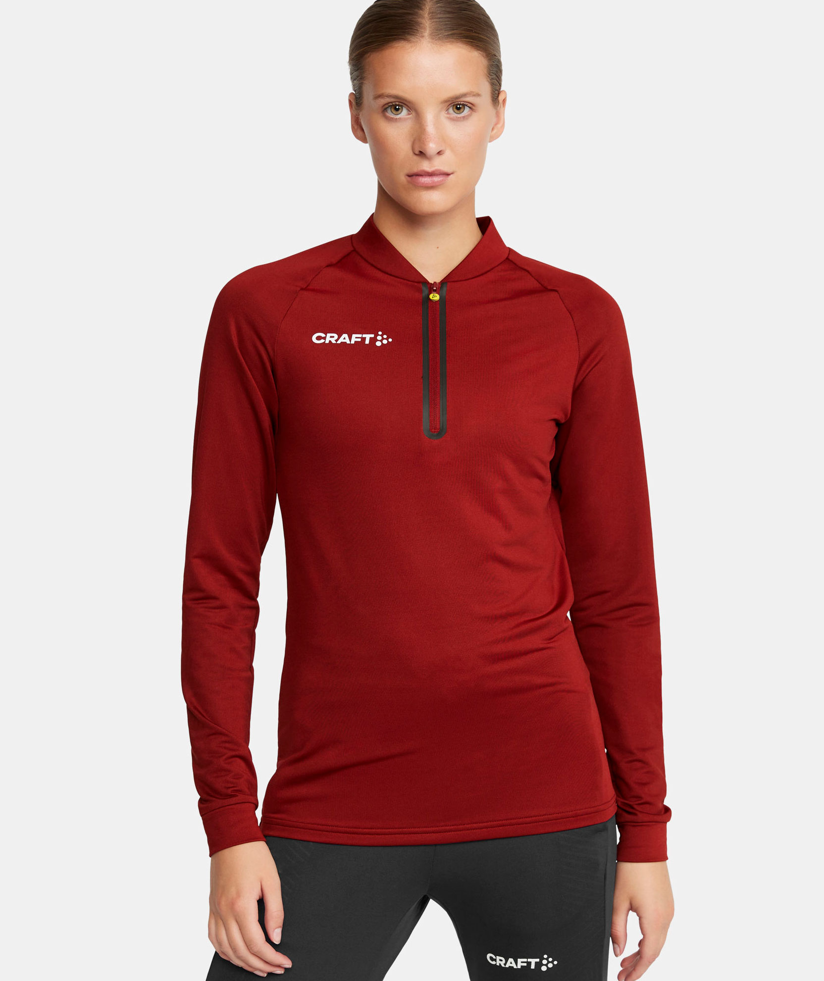 Craft Extend halfzip dame treningsgenser, Rhubarb, large image number 6